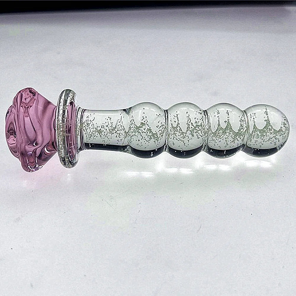 Rose Crystal Design Smooth Plug