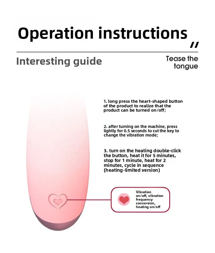 Tongue Licking Dildo Vibrator