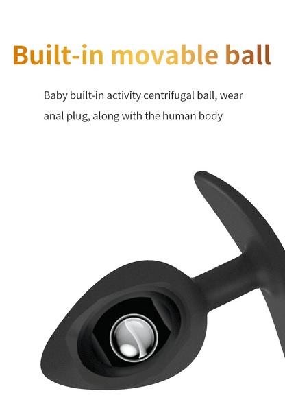 Rolling Bead Anal Plug Wearable Silicone Butt Plug Stimulation Anus Masturbator G-Spot Massage Dildo BDSM Sex Toys for Man Women