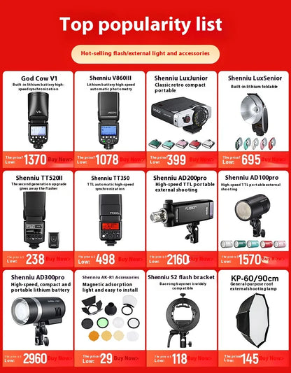 Daylight 5600K Studio Flash