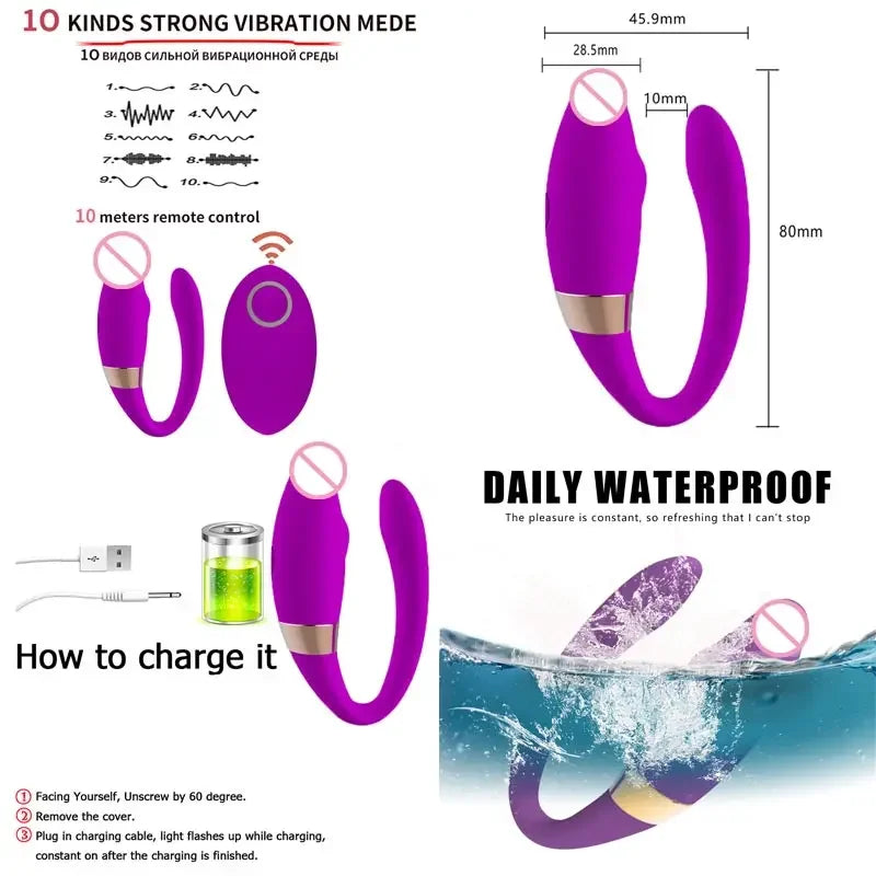 Heating Tongue Licking Clitoral Vibrator