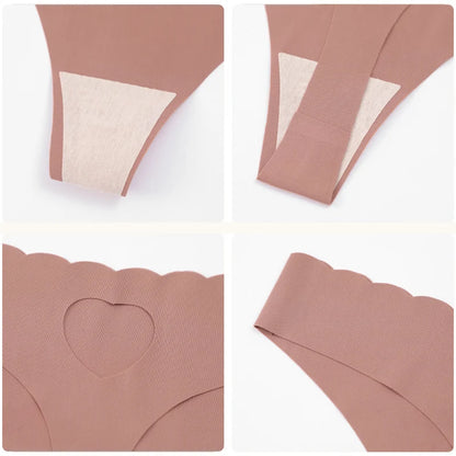 Solid Color Seamless Low Waist Soft Panties