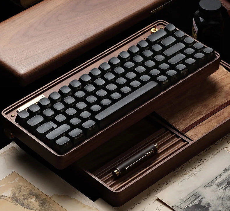 Premium Ergonomic Wood Keyboard