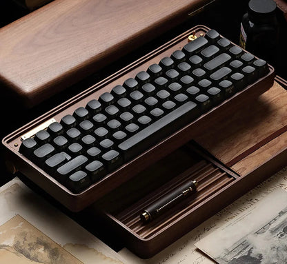 Premium Ergonomic Wood Keyboard