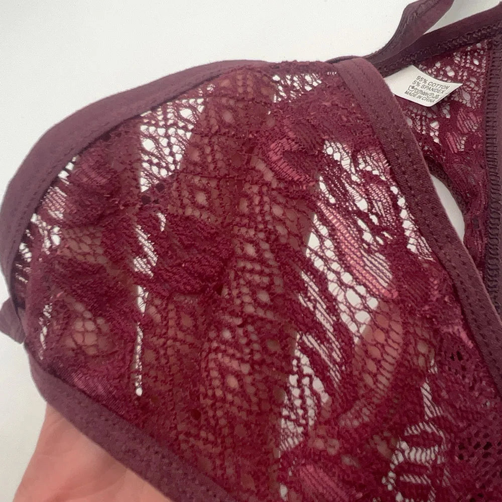 5 Pcs/lot Low Waist Lace Panties Sexy Underwear M-XL Transparent Underpants Lace Comfortable Thongs Ladies Lingerie