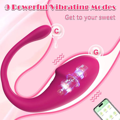 2-in-1 Dual G-Spot Clitoral Stimulator — 10 Modes 4 Colours