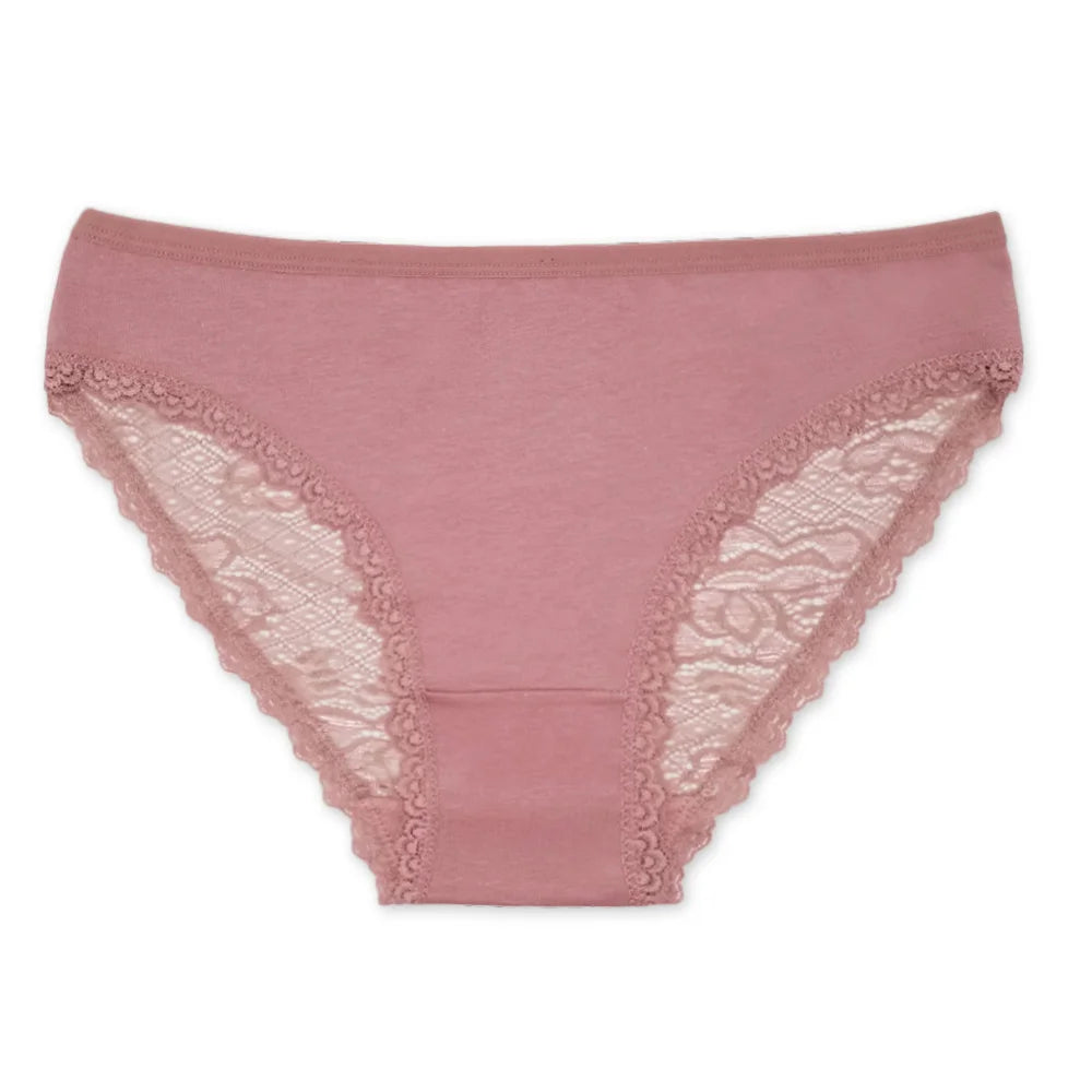 5 PCS/SET Women Panties Lace Underwear M-XL Sexy Low-rise Underpants Girls Bow Briefs Women Lingerie Ladies Panty