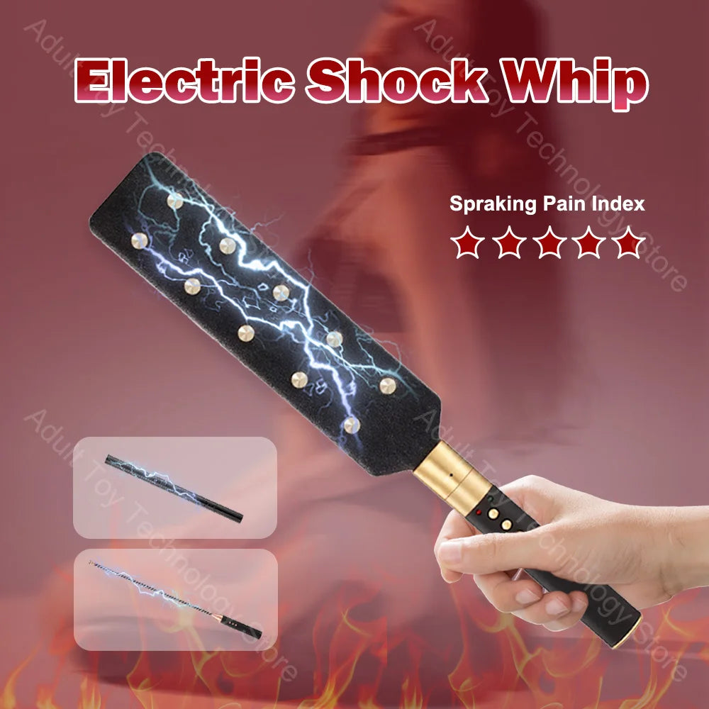 Electric shock training series, Pulse Horse Whip, Electro Spanking Paddle, Spanking Stick Bat, BDSM, Sex Games, Adult Sex Toys
