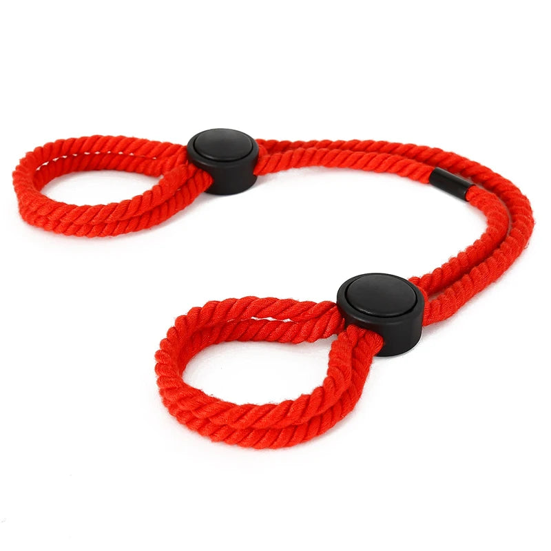 Adjustable Bondage Rope & Cuff Restraint Set