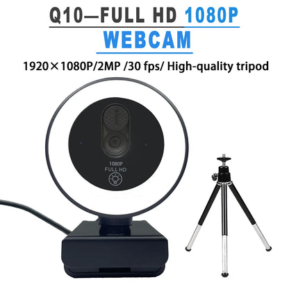 4K Streaming Ring Light Webcam