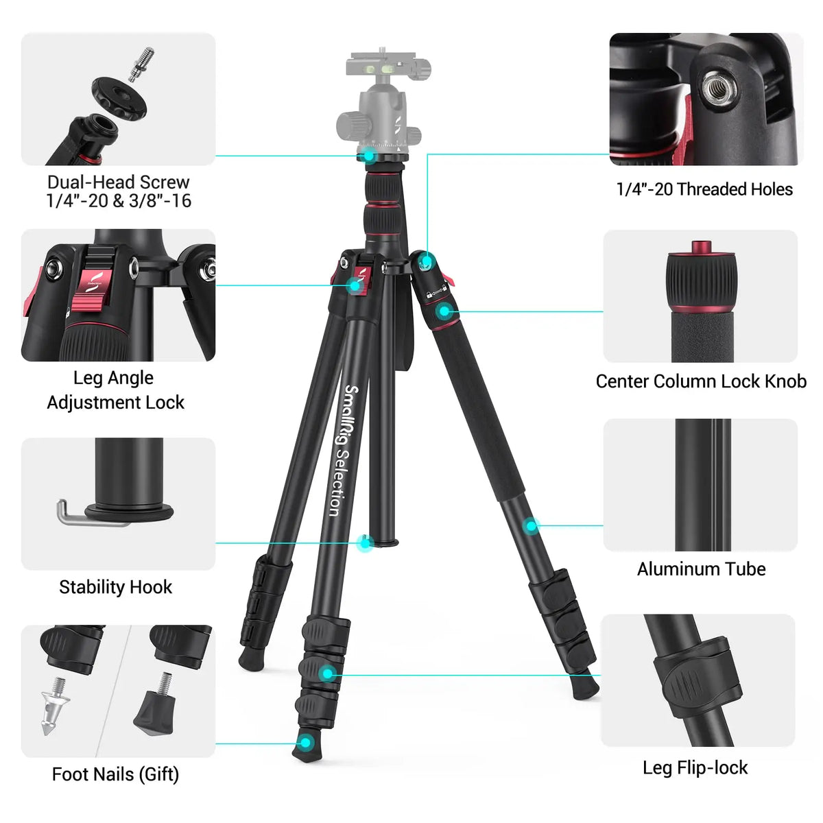 SmallRig Professional Tripod