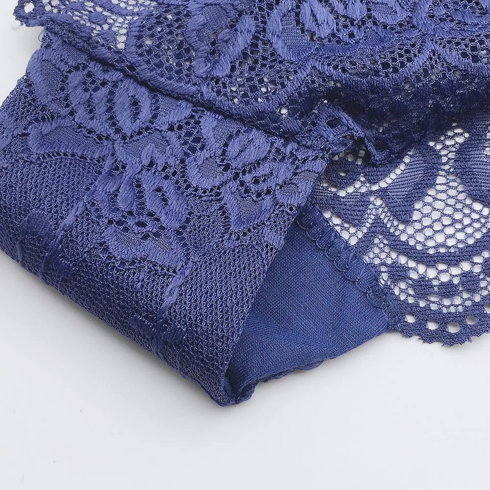 Sexy Low-Rise Lace Panties 5 PCS/SET Women Floral Underwear M-XL Girls Underpants Ladies Lingerie 89428