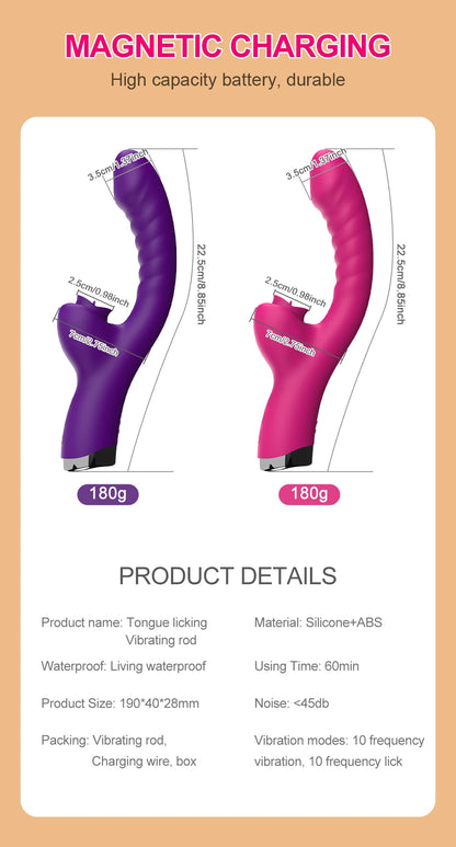 10 Tongue Licking Modes Vibrator