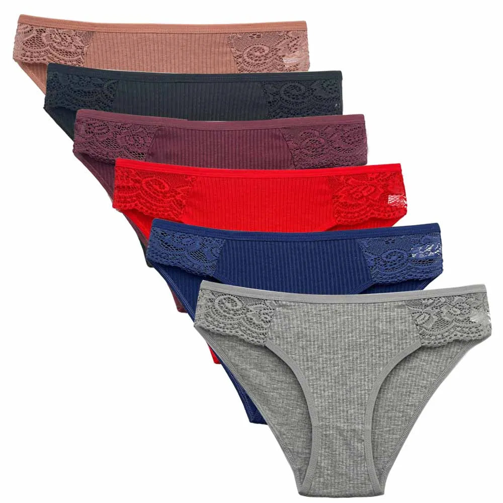 Cotton Briefs Lady 5 PCS/SET Lace Panty Underpants Seamless Panties For Women Lingerie