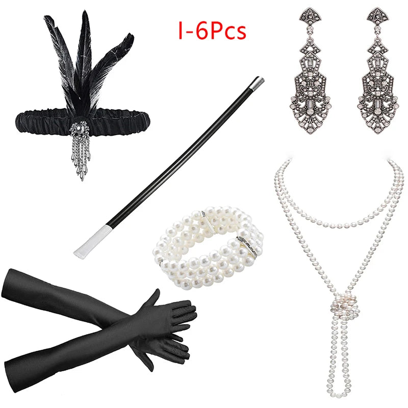 1920s Flapper Cosplay Accessory Set