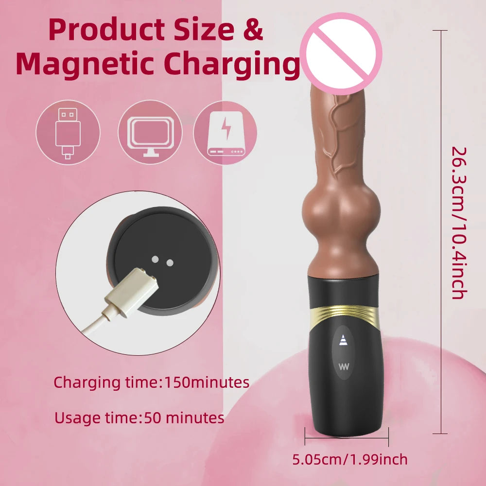 Automatic Hands-Free Thrusting Dildo