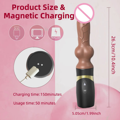 Automatic Hands-Free Thrusting Dildo