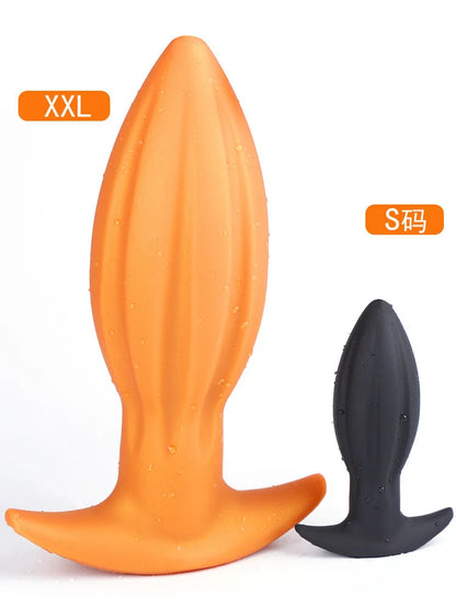 Huge Silicone Anal Plug — Progressive 5 Sizes S to XL