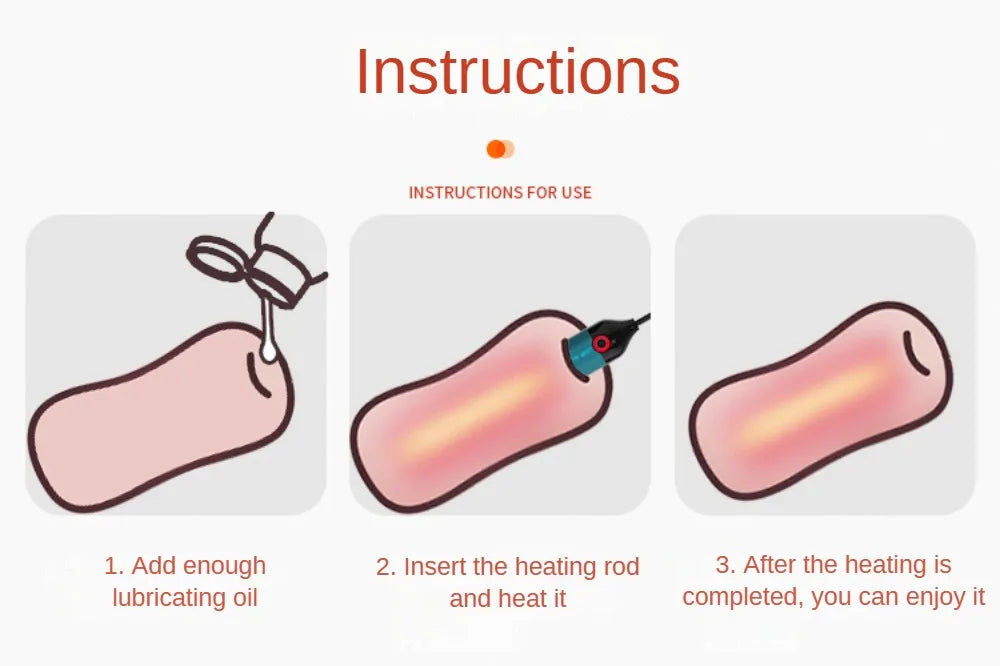 USB Vaginal Warming Heater Rod — Constant Temperature