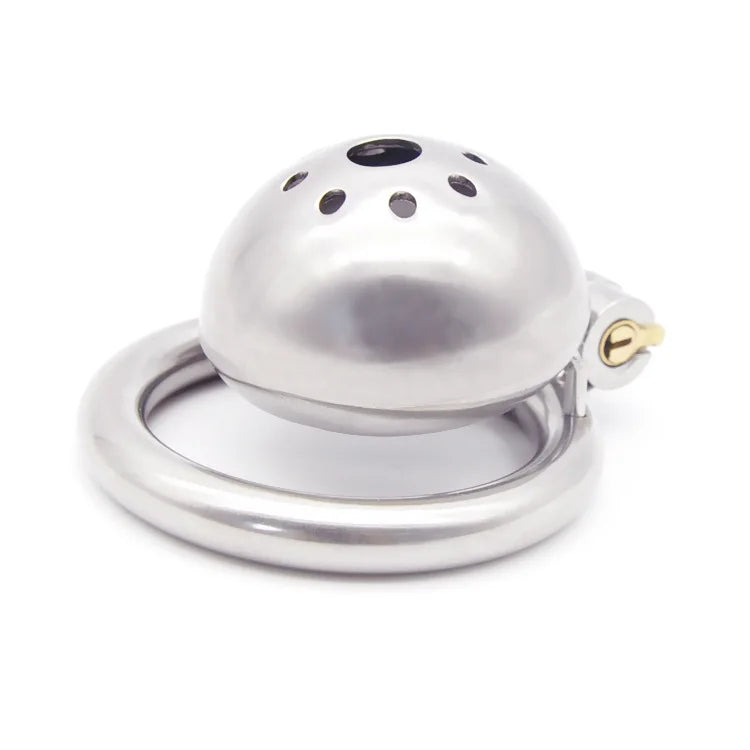 Hand Polished Steel Chastity Cage