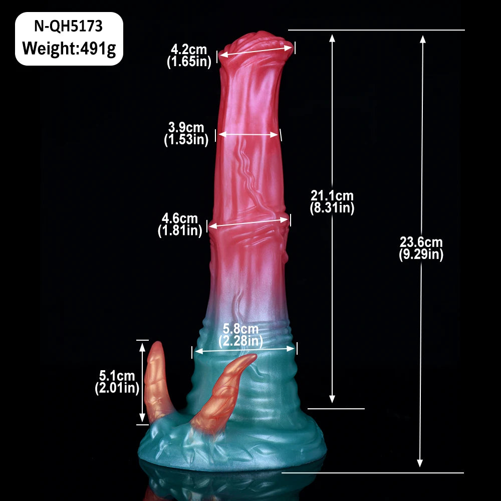 Fantasy Dragon Horse Dildo — Premium Silicone 5 Sizes