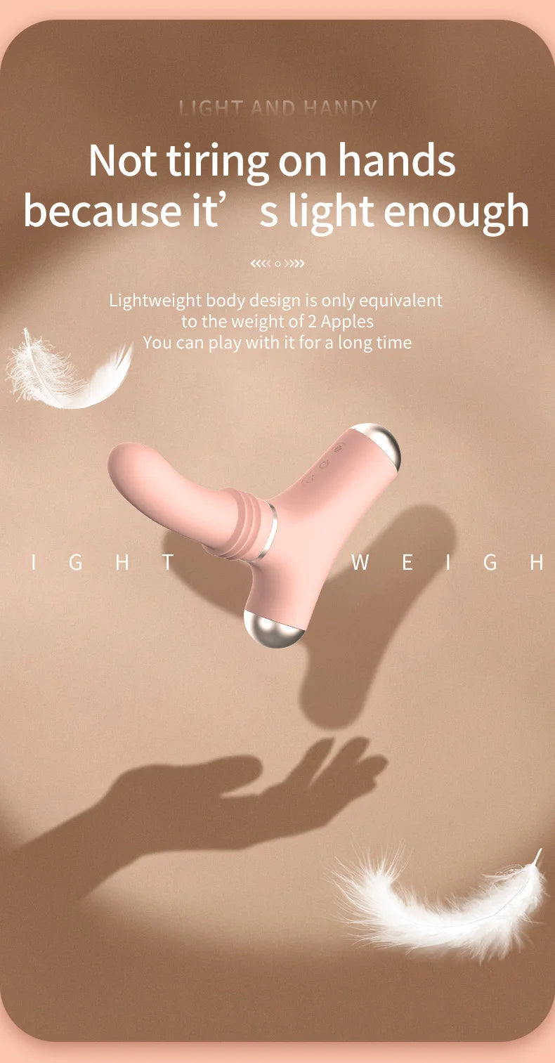 Powerful Sex Machine & Device, Heatable Thrusting Dildo for Women Men, Remote Control Vibrator G-Spot Anal Stimulator,Adult Toys