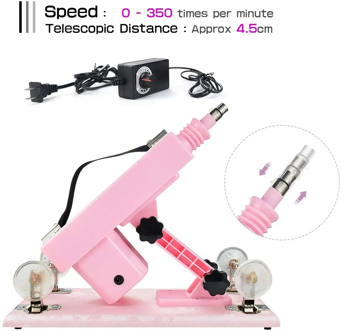 Quiet Auto Sex Machine with 3XLR Attachments