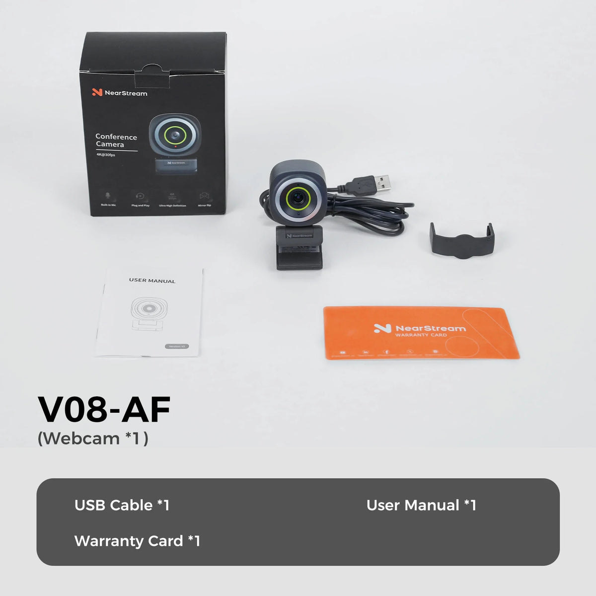 Camera with Dual Microphones & Autofocus