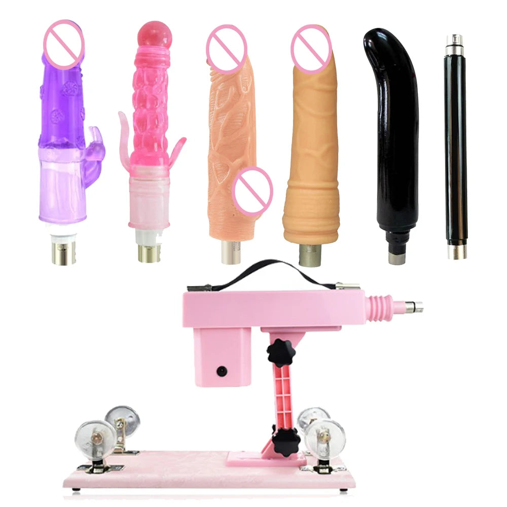 Quiet Auto Sex Machine with 3XLR Attachments