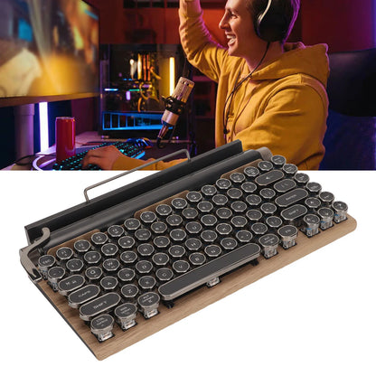 Ergonomic Wooden Keyboard