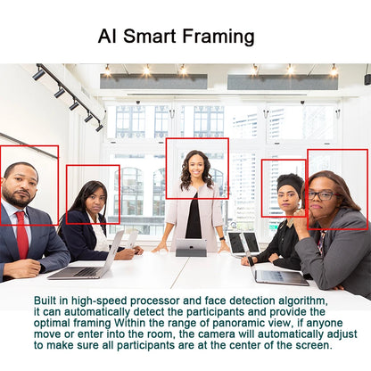 AI Auto Framing & Voice Tracking Cam