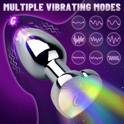 Smart Vibrating Metal LED Plug