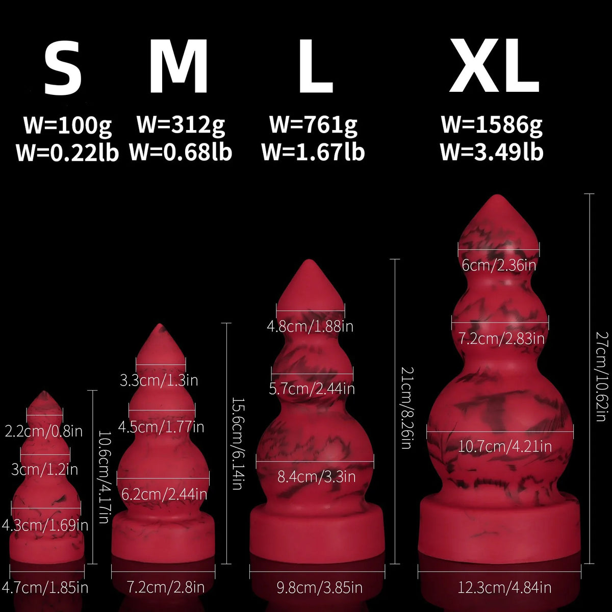 Premium Extra-Large Silicone Wellnessn Toys
