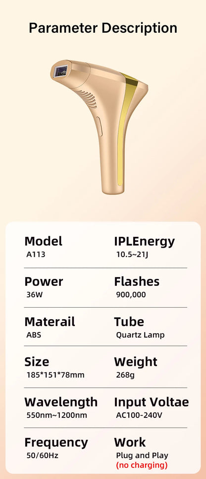 Premium 4 in 1 IPL Hair Removal Device