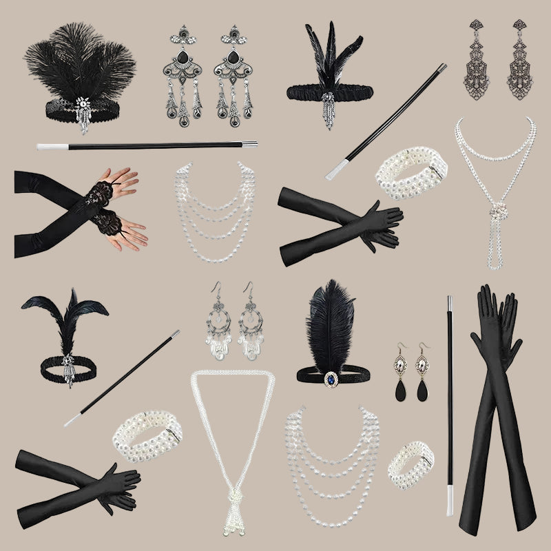1920s Flapper Cosplay Accessory Set