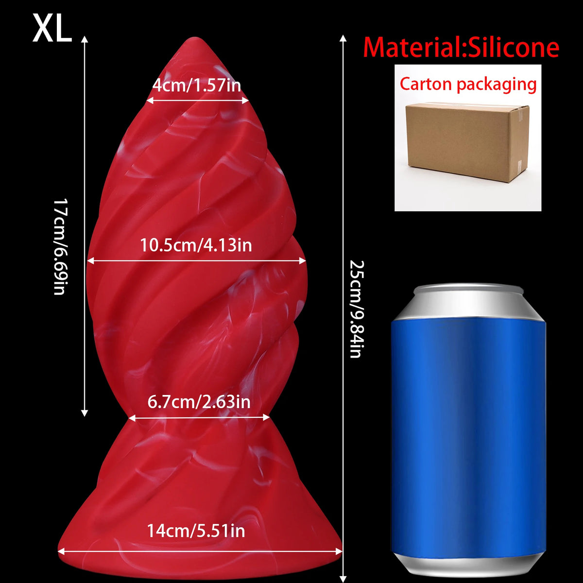 Huge Soft Silicone Anal Trainer Plug – S to XL