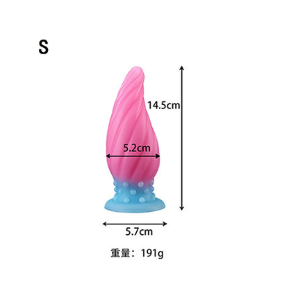 Luminous Glow Silicone Anal Plug — 5 Sizes Body Safe