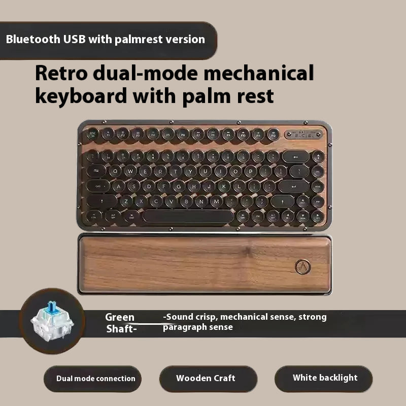 Premium handcrafted wood keyboard
