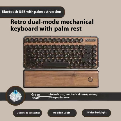 Premium handcrafted wood keyboard