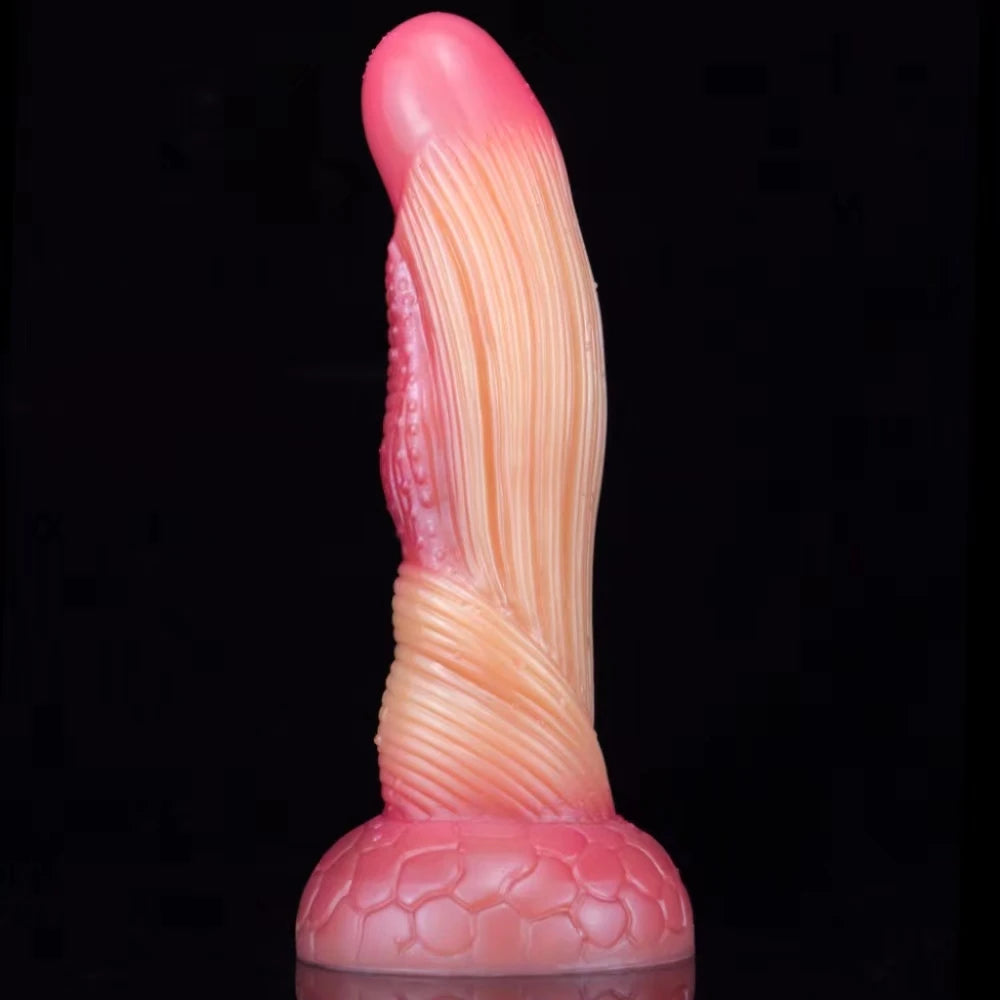 Monster Silicone Dildo with Suction Cup — 4 Colours