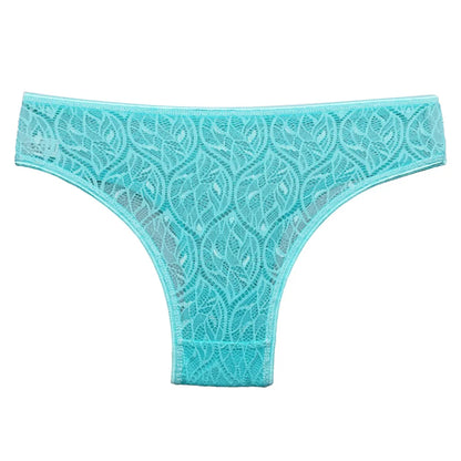 5 Pcs/Set Female Bikini Underwear Lace Briefs Women Transparent Panties Ladies Lingerie