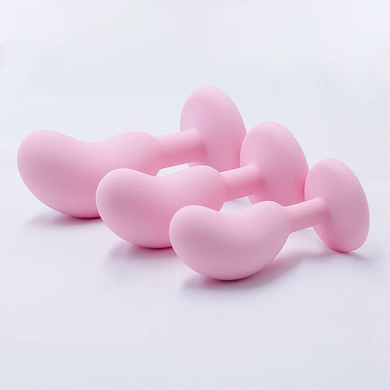 Silicone Anal Plug Anal Dildos Small Pea Shaped Butt Plug Crystal Base Sex Stopper Adult Toys Anal Toys Sex Toys For Woman