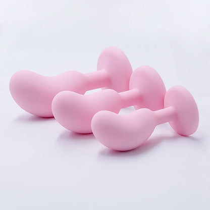 Silicone Anal Plug Anal Dildos Small Pea Shaped Butt Plug Crystal Base Sex Stopper Adult Toys Anal Toys Sex Toys For Woman