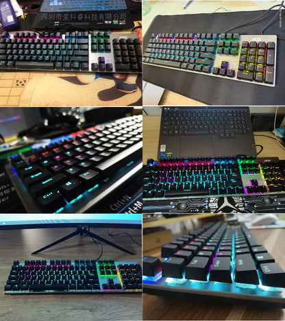 Green/Black Tea Axis Keyboard