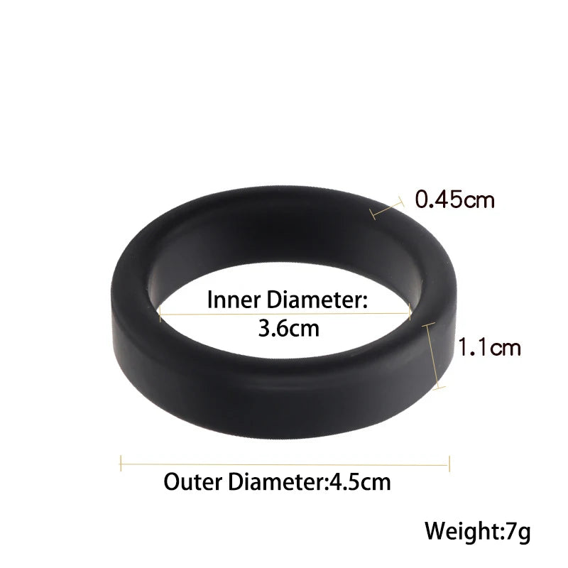 6 Color Penis Ring Delay Ejaculation Silicone Reusable Semen Cock Rings on for Men Enlargement Sex Toys For Men Couple Rings