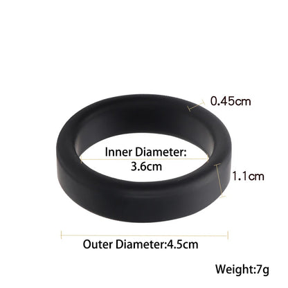 6 Color Penis Ring Delay Ejaculation Silicone Reusable Semen Cock Rings on for Men Enlargement Sex Toys For Men Couple Rings