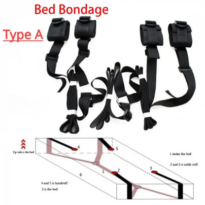 Bedroom Restraint Set – Cuffs & Straps Collection C
