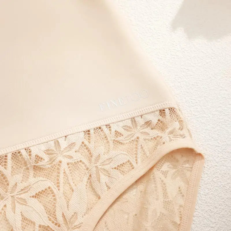 4Pcs/Set Women's Seamless Panties Sexy Solid Color Lace Floral Legging Plus Size High Waist Shapewear Female Soft Cozy Lingerie