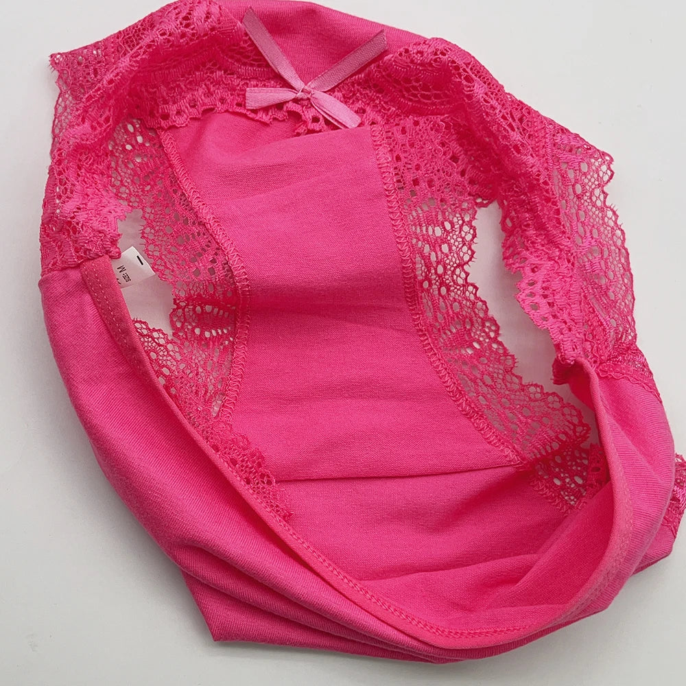 Cotton Briefs Lady 5 PCS/SET Lace Panty Underpants Seamless Panties For Women Lingerie