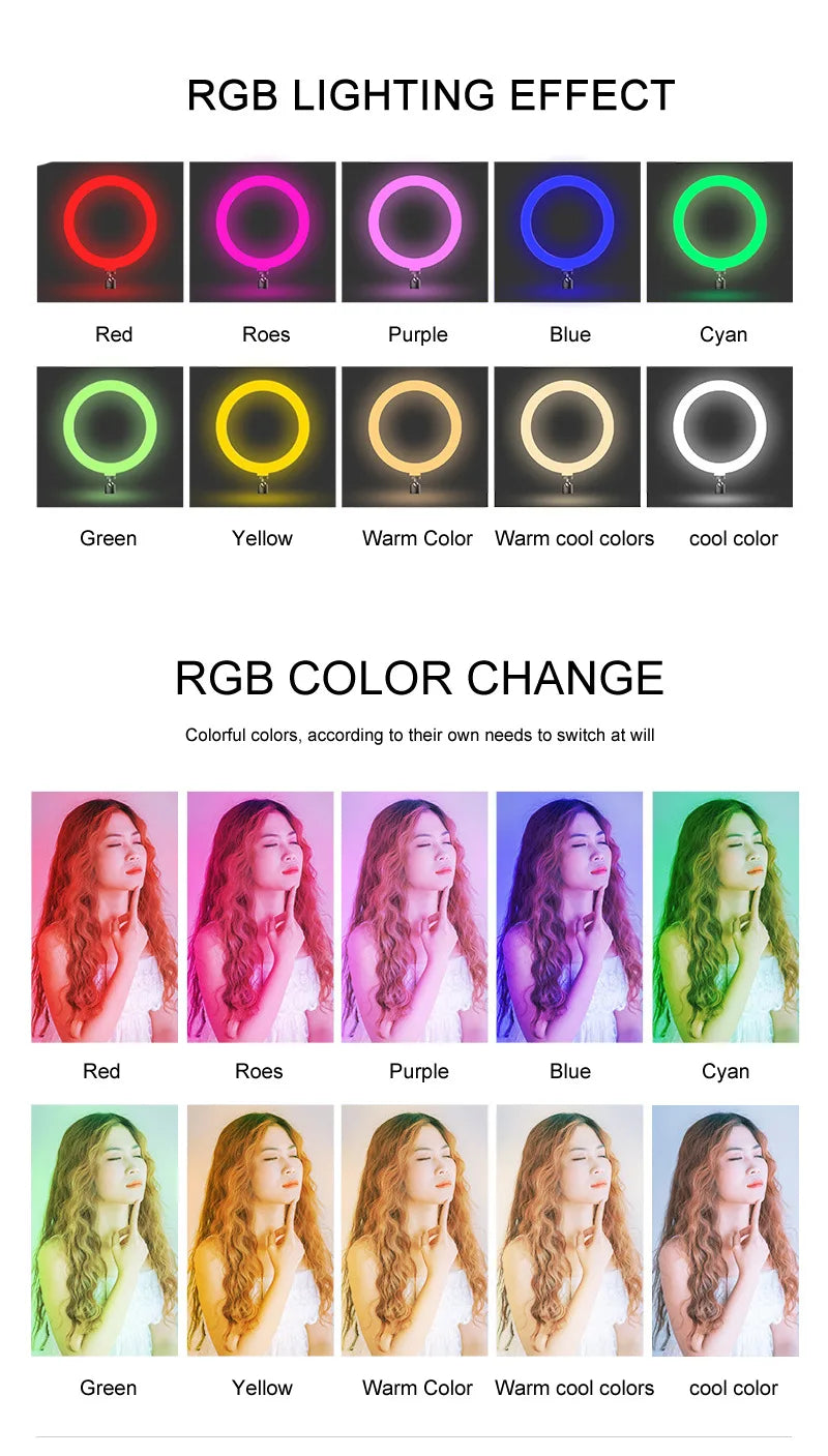 Remote Control LED Light Lamp Ring